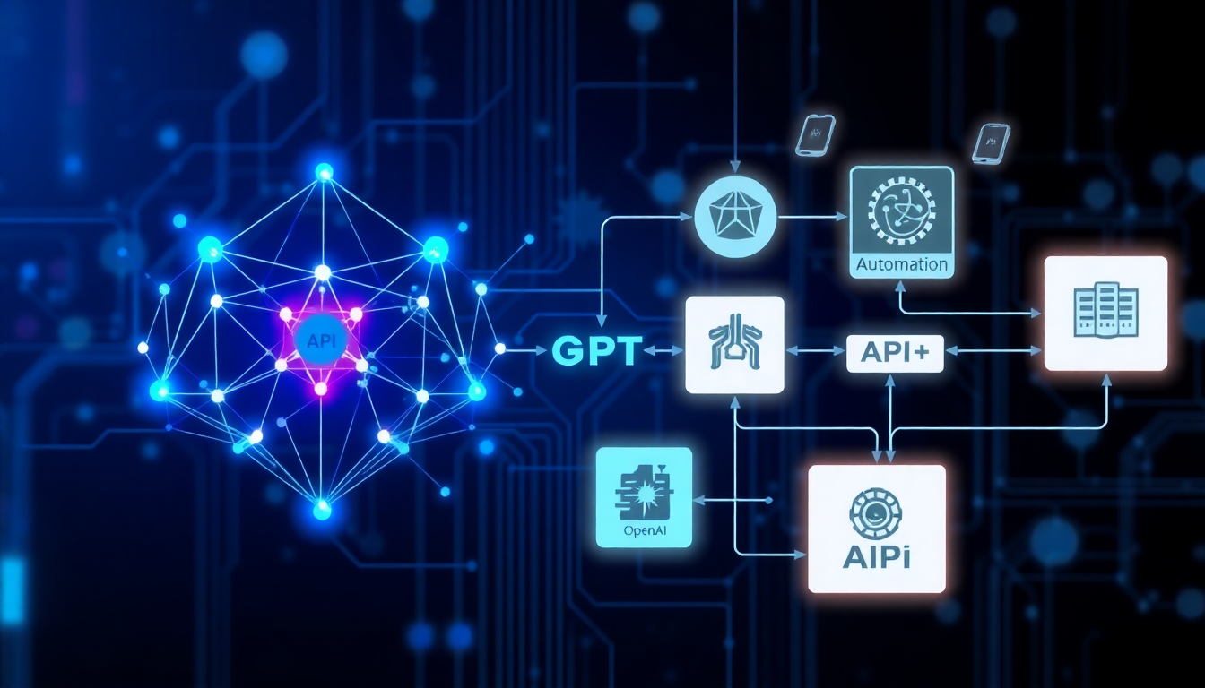 n8n과 OpenAI GPT 자동화 연동 개념 이미지
