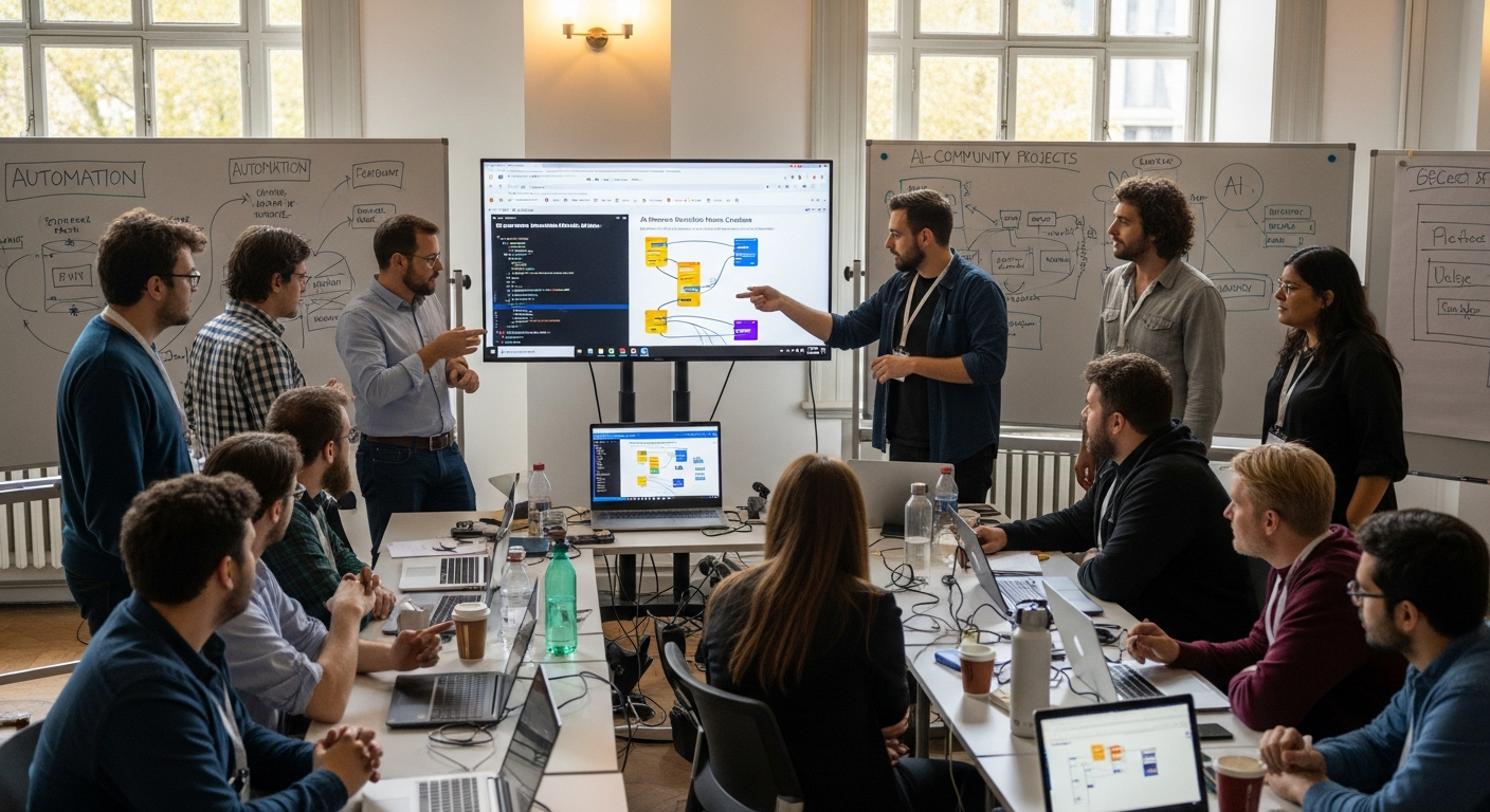 오픈소스 자동화 노드 마켓플레이스와 AI 워크플로우 생성에 집중하는 개발자 커뮤니티 미팅