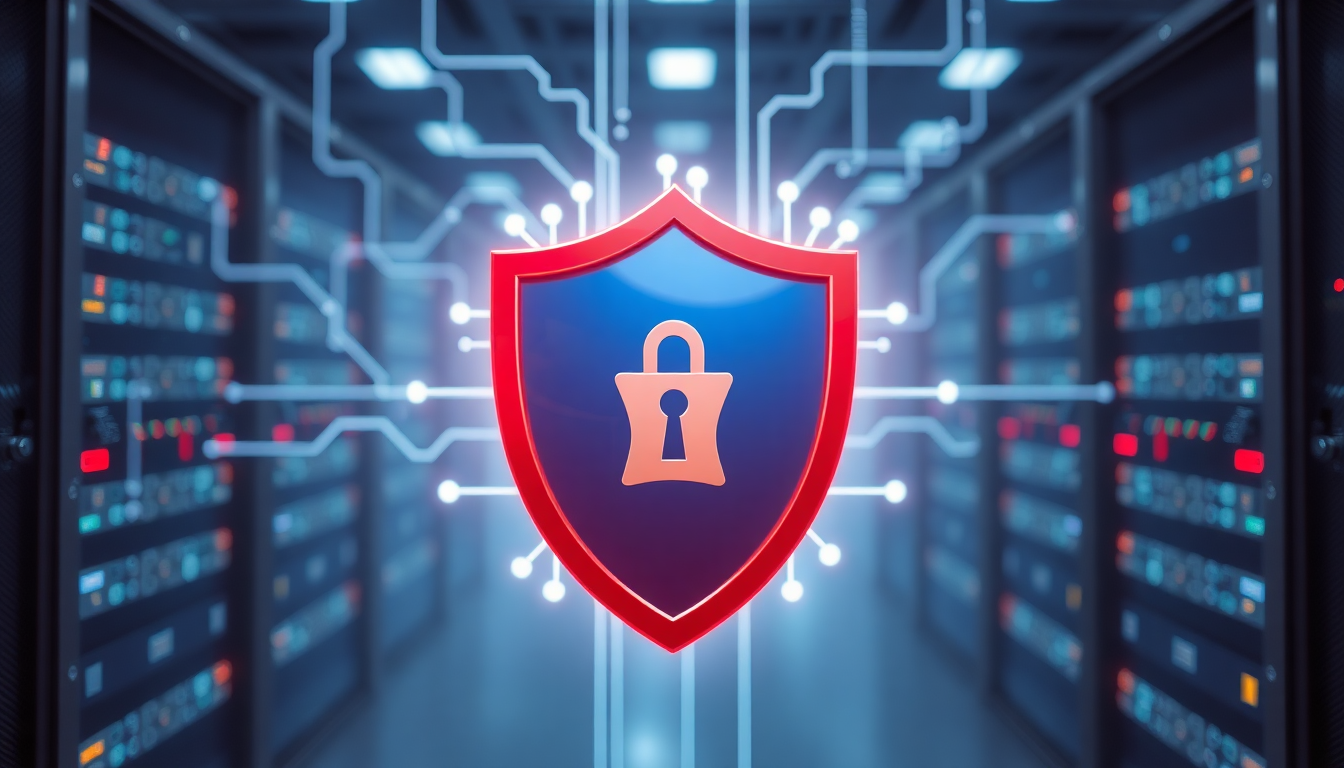 강화된 보안 시스템으로 데이터를 보호하는 이미지