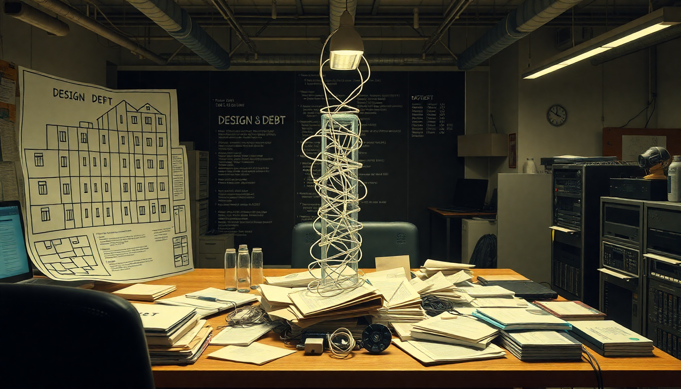 기술 부채 유형별 시각적 표현