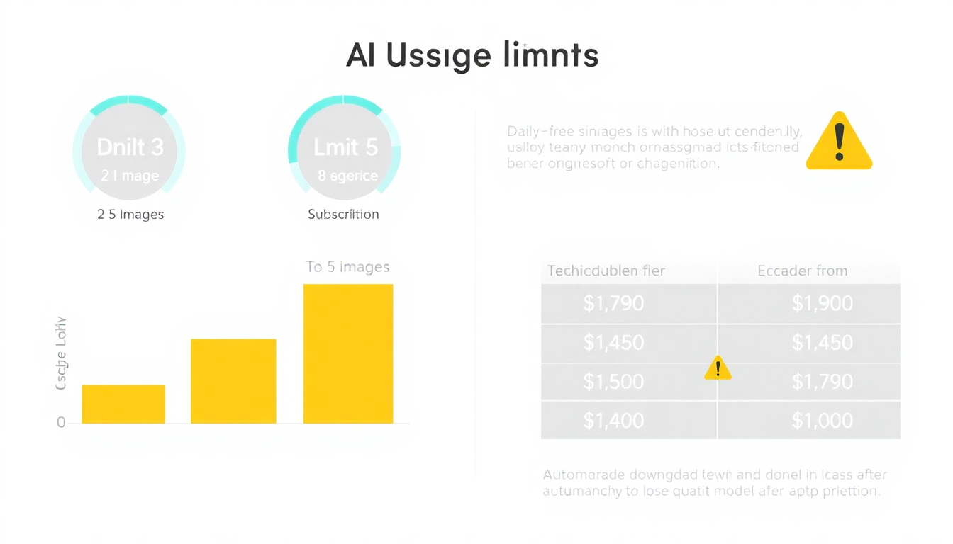 나노 바나나 프로 무료 사용량 제한 및 구독 등급별 할당량 비교 인포그래픽