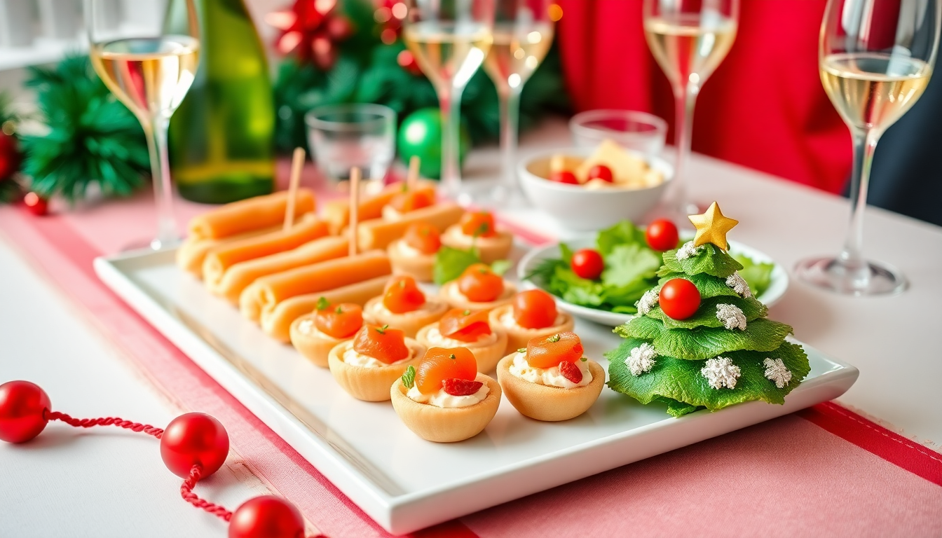 신나는 K-POP 캐롤과 어울리는 핑거푸드 크리스마스 홈파티 테이블