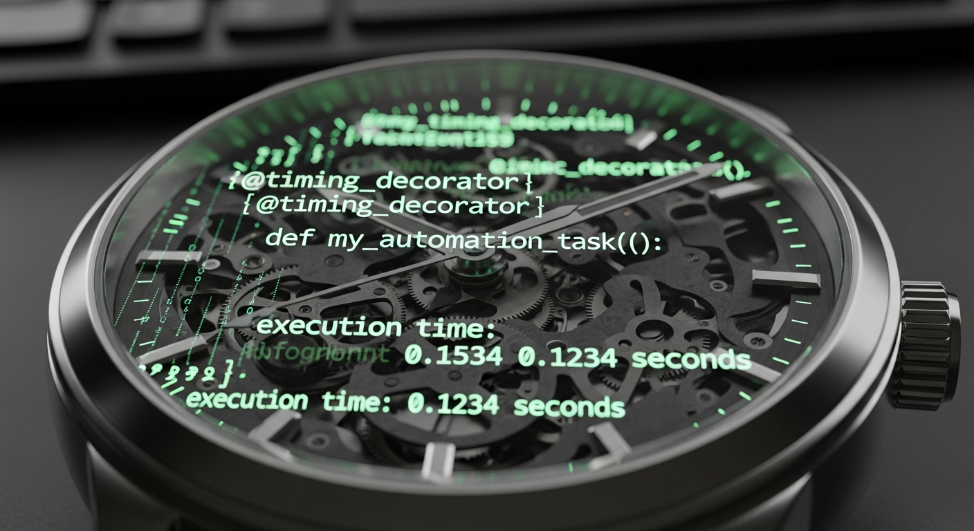 파이썬 데코레이터로 실행 시간을 측정하는 자동화 이미지