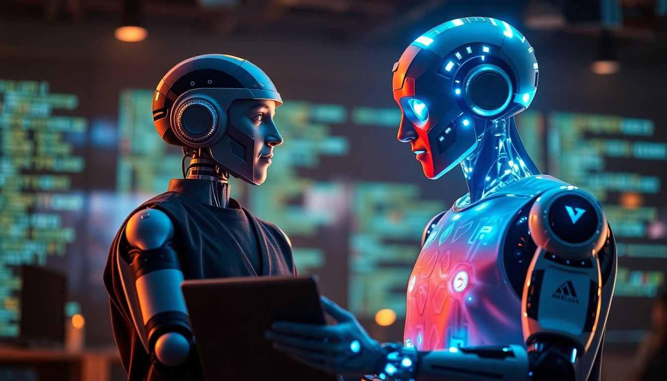 개발자를 지원하는 신뢰받는 AI 페어 프로그래머의 이미지