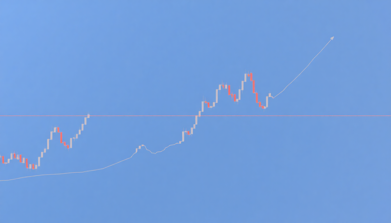 리플 코인 2026년 가격 예측과 기술적 지표를 보여주는 금융 차트 이미지