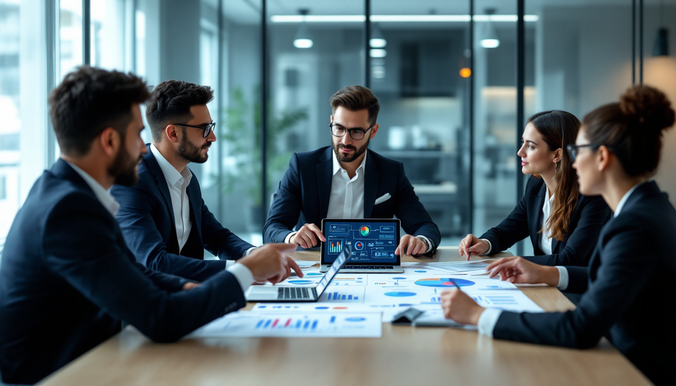 n8n을 활용한 업무 자동화 사례를 설명하는 비즈니스 팀