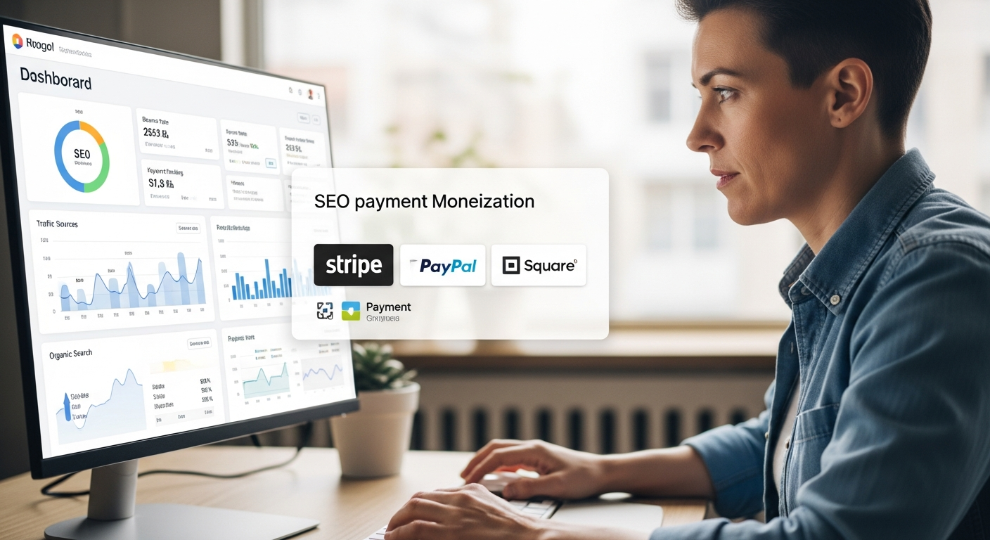 노코드 웹사이트에서 SEO 최적화와 결제 시스템 연동 작업하는 모습