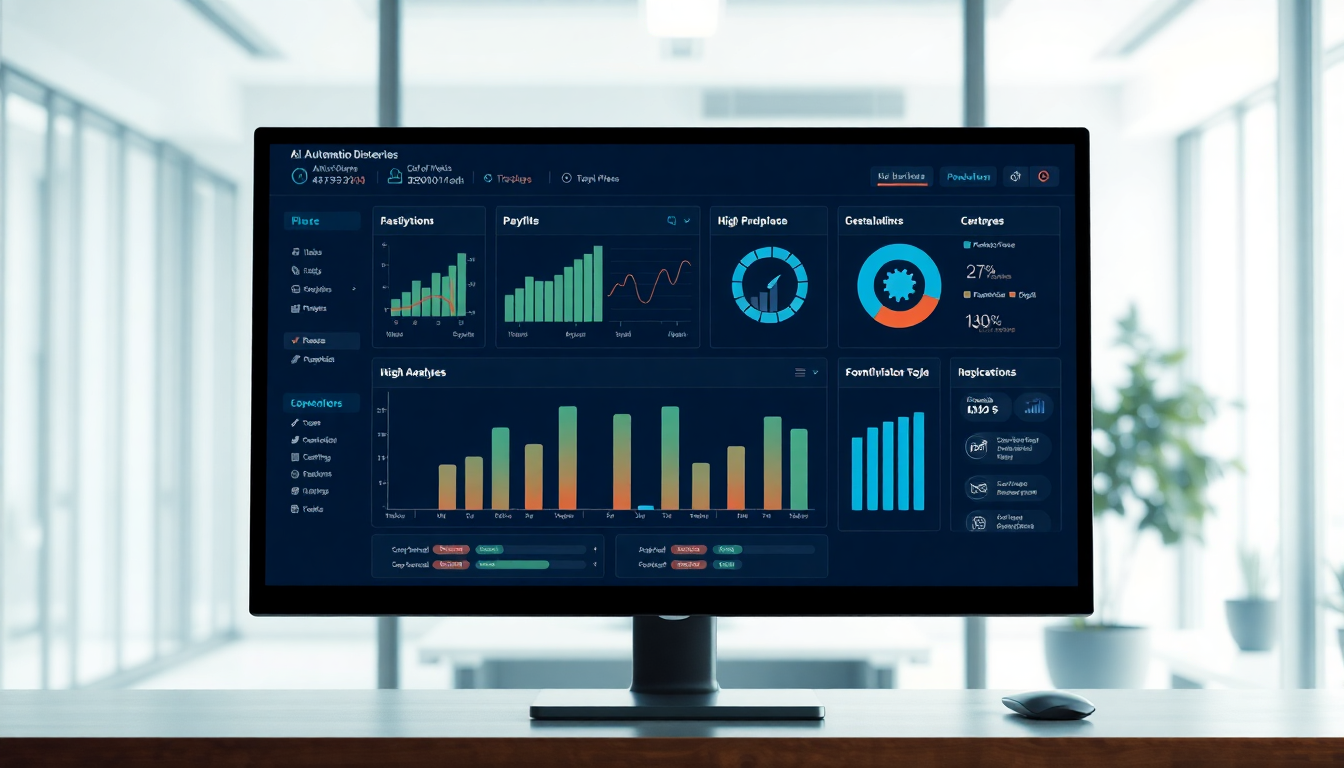 OpenClaw 자동화 기능과 데이터 분석 대시보드가 보이는 컴퓨터 화면