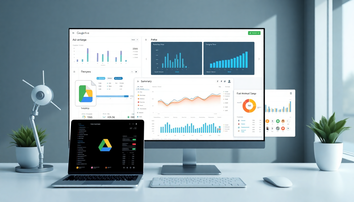 구글 드라이브와 연동한 데이터 분석 자동화 워크플로우 이미지
