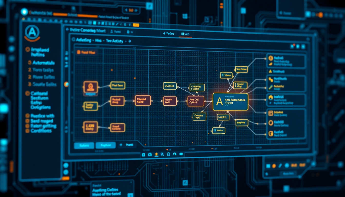 AI가 자동으로 워크플로우를 수정하는 모습 이미지