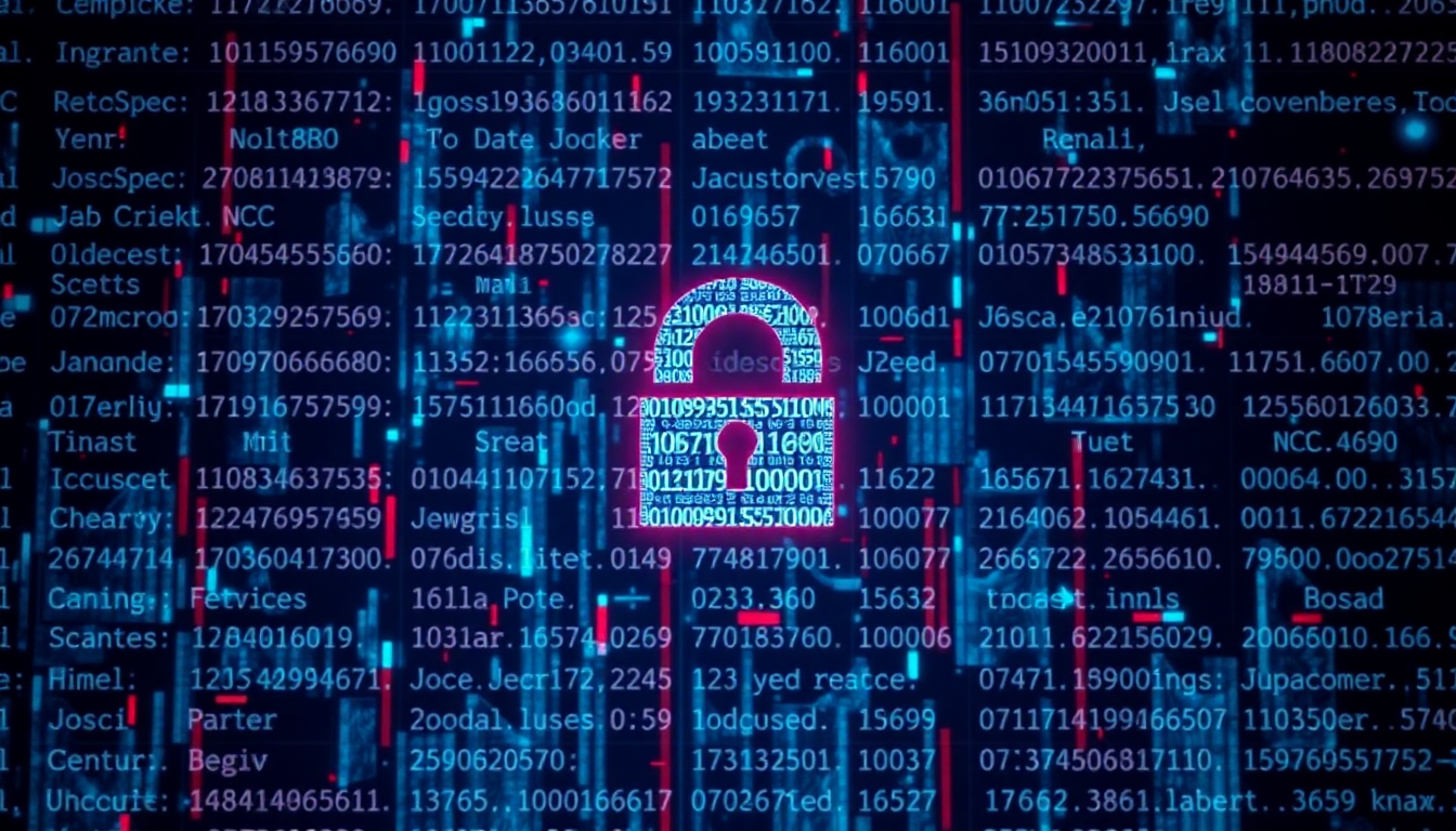 대규모 개인정보 유출을 표현한 이미지