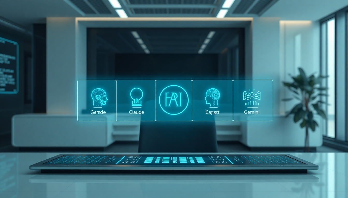 OpenClaw가 여러 AI 모델을 통합하여 제어하는 모습