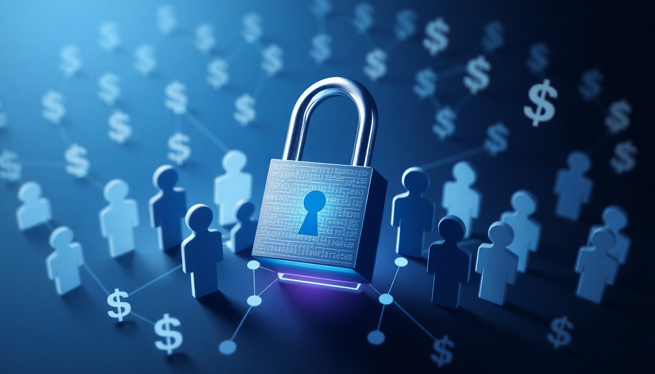 개인정보 보호와 고객 신뢰의 중요성을 상징하는 이미지