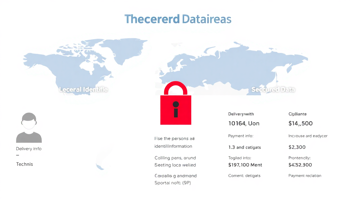 유출된 개인정보와 안전한 정보 구분을 나타내는 인포그래픽