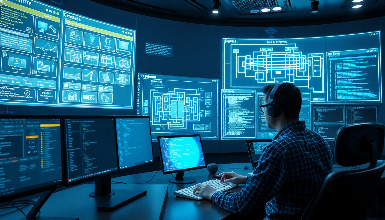 미래 소프트웨어 개발을 준비하는 개발자의 핵심 역량 강조 장면