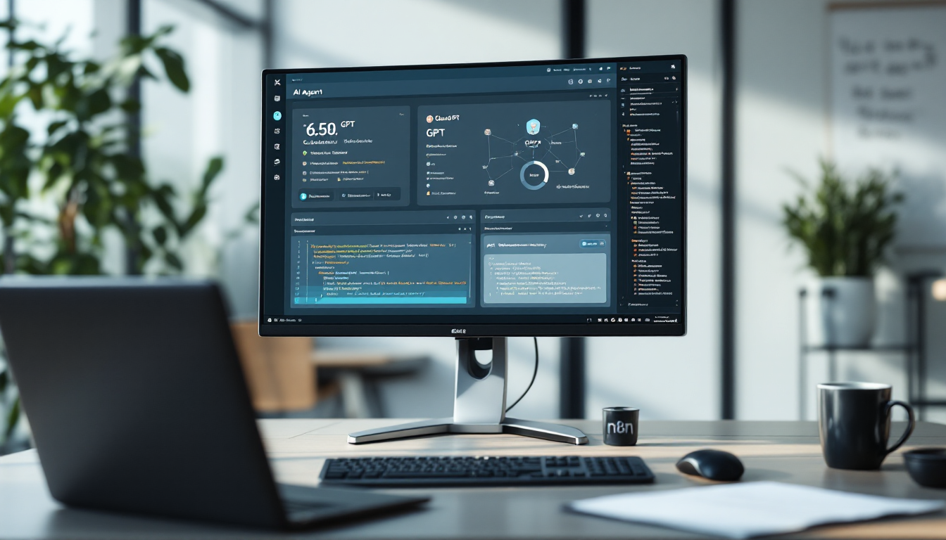 n8n 워크플로우에 Claude GPT AI 에이전트를 연동하는 모습