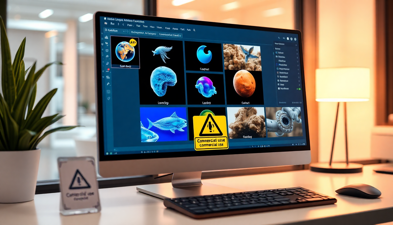 무료 AI 이미지 툴과 상업적 이용 제한 알림