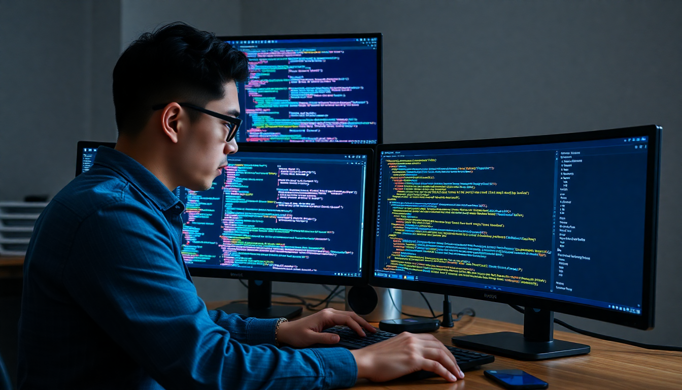 파이썬 고급 함수 사용법을 배우는 프로그래머의 모습