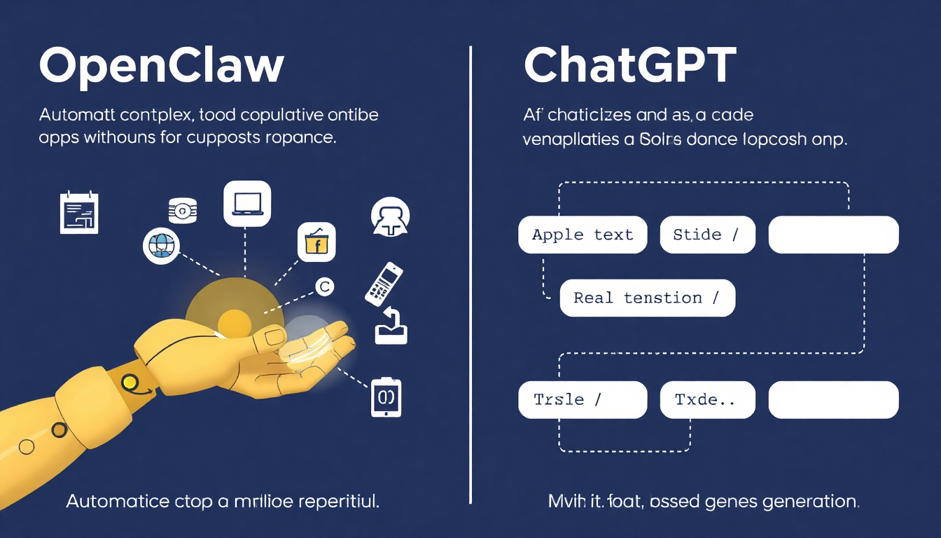 OpenClaw와 ChatGPT API의 실행력 및 범용성 차이 비교