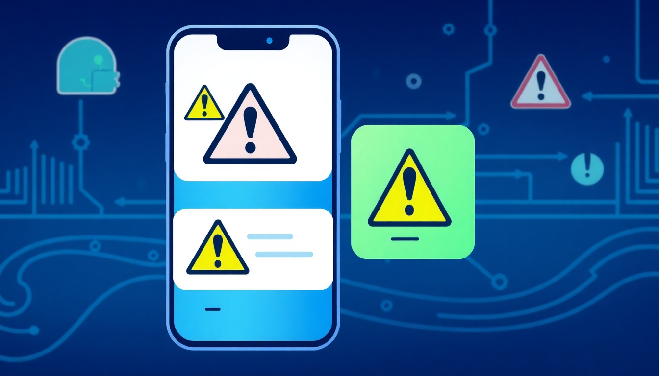 스미싱과 피싱 의심 메시지 및 전화 경고 이미지